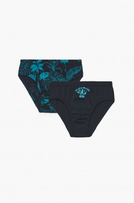 Παιδικά χρωμ. εσώρουχα. Συσκευασία 2 τεμαχίων. Παιδικά σλιπ Racer. Βαμβάκι 100%