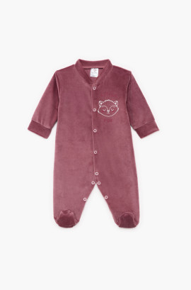 Φορμάκι χειμερινό βελούδο μακρύ μανίκι Be Fox, Βαμβακερό 80%, πολυέστερ 20%