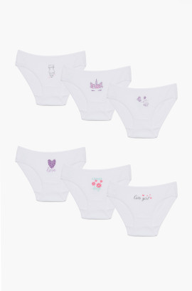 Παιδικά εσώρουχα. Συσκευασία 6 τεμαχίων. Παιδικά κυλοτάκια Βαμβακερά 100%