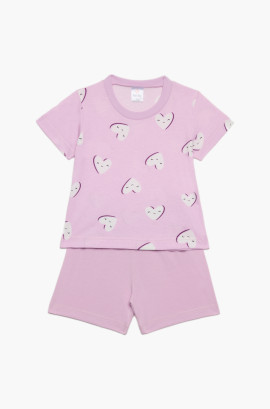 Βρεφικές πυζάμες. Βρεφικό / Παιδικό σετ 2 τεμαχίων Horse, ψιλή πλέξη υφάσματος, Βαμβακερό 100%