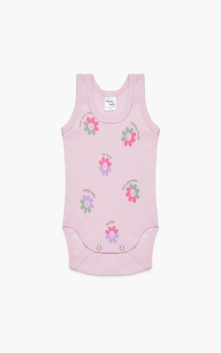 Βρεφικά εσώρουχα Αστερίας. Συσκευασια 3 χρωματιστά Κορμάκια τιράντα, Βαμβακερα 100%