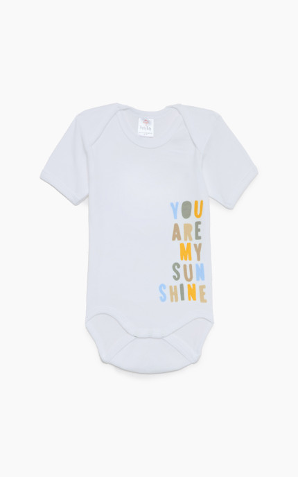 Βρεφικά εσώρουχα Monsters. Συσκευασια 6 Κορμακια Unisex κοντό μανίκι, Βαμβακερα 100%