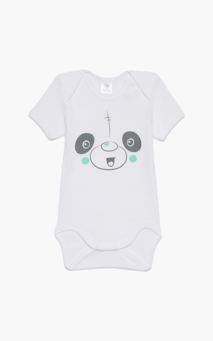 Βρεφικά εσώρουχα Night. Συσκευασια 6 Κορμακια Unisex κοντό μανίκι, Βαμβακερα 100%