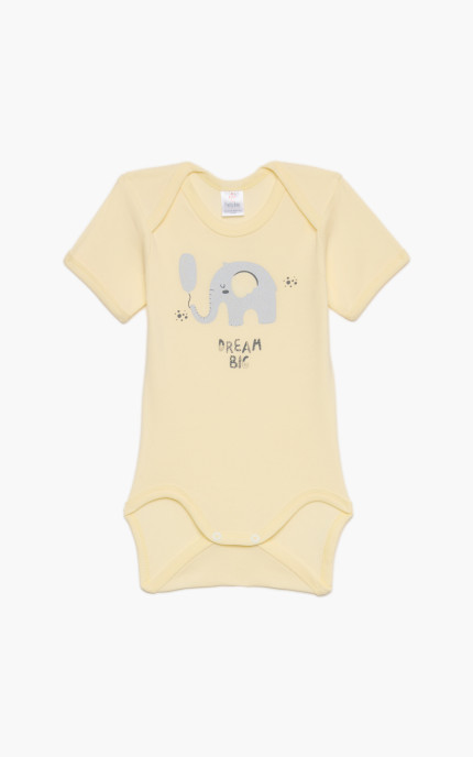 Βρεφικά εσώρουχα Good Night. Συσκευασια 6 χρωματιστά Κορμακια Unisex κοντό μανίκι, Βαμβακερα 100%