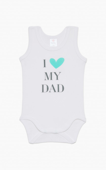 Βρεφικά εσώρουχα Dad. Συσκευασια 6 Κορμακια Unisex τιράντα, Βαμβακερα 100%