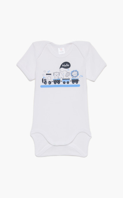 Βρεφικά εσώρουχα Roar. Συσκευασια 6 Κορμακια κοντό μανίκι, Βαμβακερα 100%