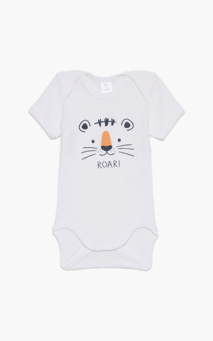 Βρεφικά εσώρουχα Roar. Συσκευασια 6 Κορμακια κοντό μανίκι, Βαμβακερα 100%