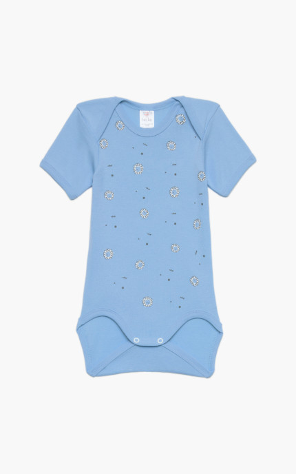 Βρεφικά εσώρουχα Mom. Συσκευασια 6 χρωματιστά Κορμακια κοντό μανίκι, Βαμβακερα 100%