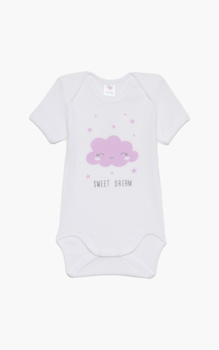 Βρεφικά εσώρουχα Cute. Συσκευασια 6 Κορμακια κοντό μανίκι, Βαμβακερα 100%