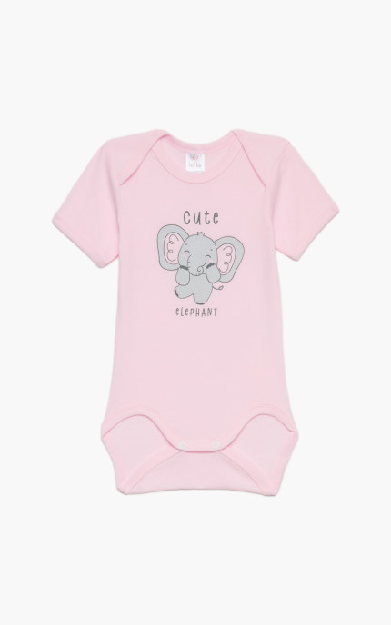 Βρεφικά εσώρουχα Sweet. Συσκευασια 6 χρωματιστά Κορμάκια κοντό μανίκι, Βαμβακερα 100%