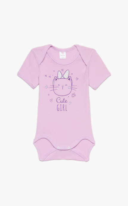 Βρεφικά εσώρουχα Sweet. Συσκευασια 6 χρωματιστά Κορμάκια κοντό μανίκι, Βαμβακερα 100%