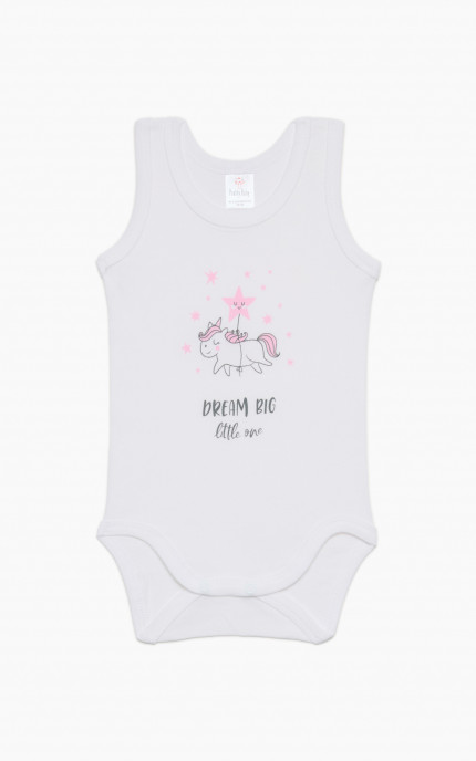 Βρεφικά εσώρουχα Dream. Συσκευασια 6 κορμάκια Τιράντα, Βαμβακερα 100%