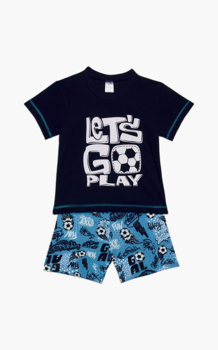 Βρεφικές πυζάμες. Βρεφικό / Παιδικό σετ 2 τεμαχίων Go Play, ψιλή πλέξη υφάσματος, Βαμβακερό 100%