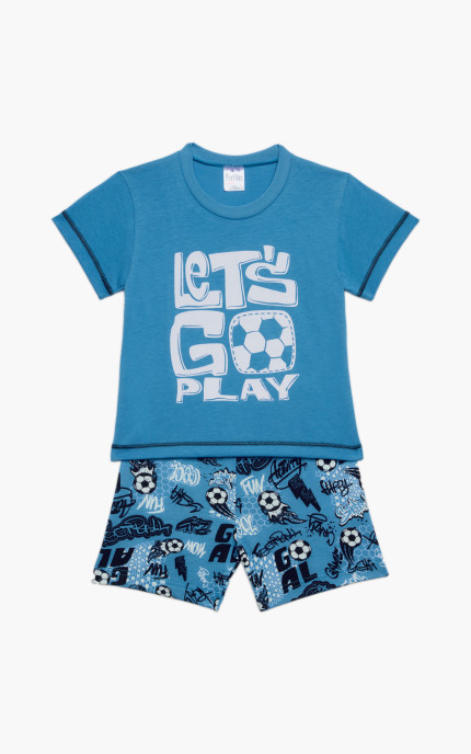 Βρεφικές πυζάμες. Βρεφικό / Παιδικό σετ 2 τεμαχίων Go Play, ψιλή πλέξη υφάσματος, Βαμβακερό 100%