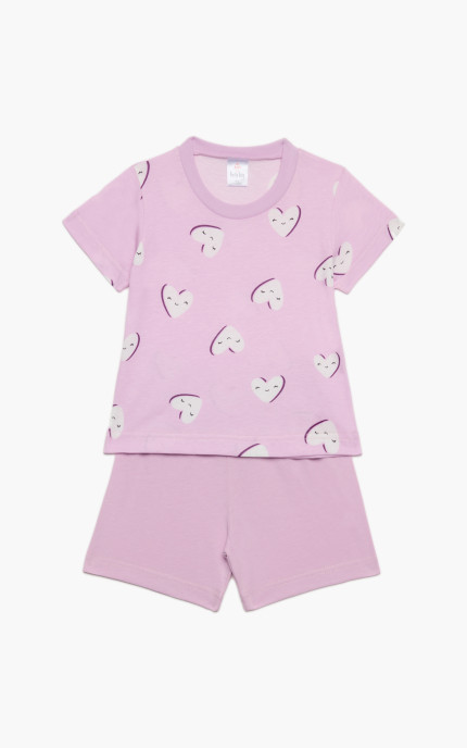 Βρεφικές πυζάμες. Βρεφικό / Παιδικό σετ 2 τεμαχίων Horse, ψιλή πλέξη υφάσματος, Βαμβακερό 100%